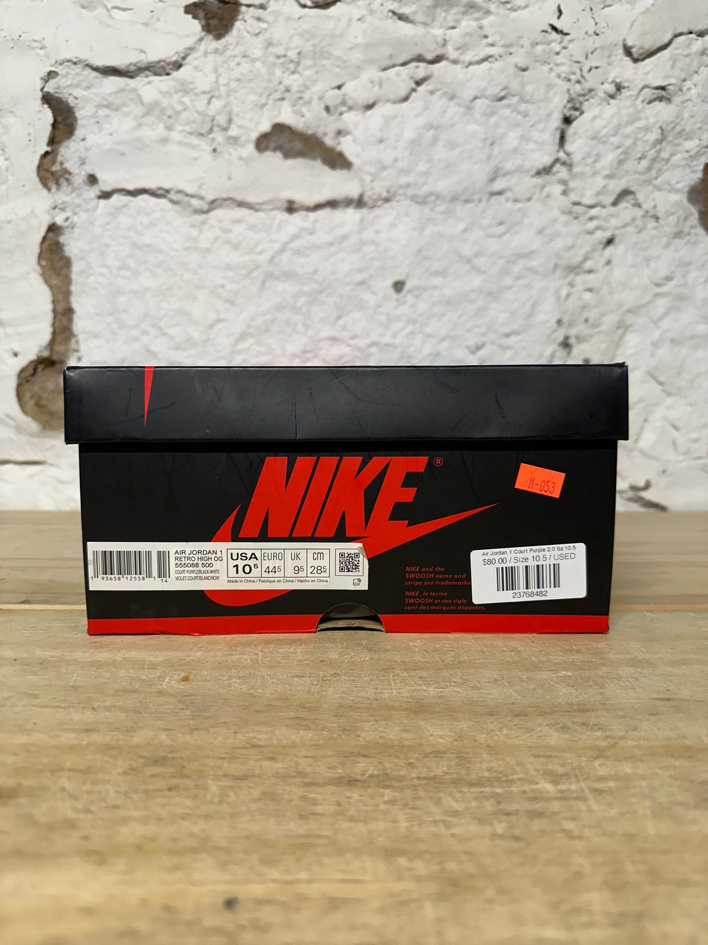 Air Jordan 1 High Court Purple 2.0 Sz 10.5