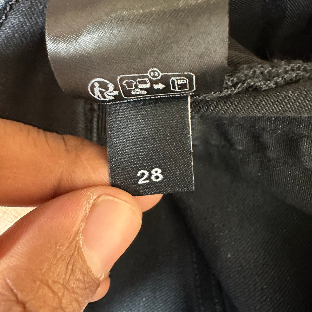 Amiri MX1 Cream Suede Black Denim Jeans Sz 28