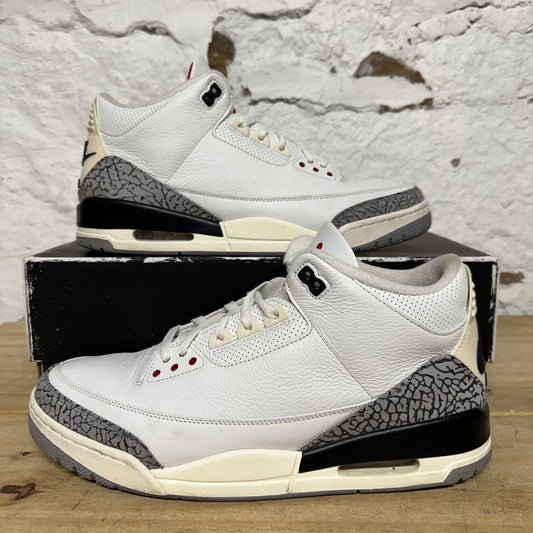 Air Jordan 3 White Cement Reimagined Sz 13