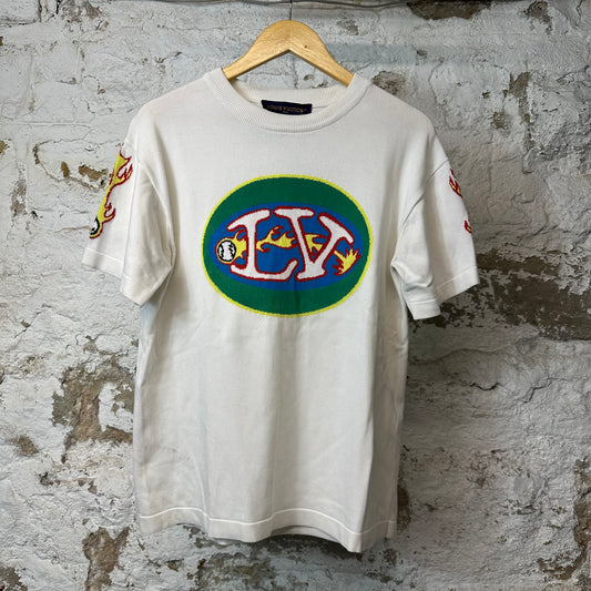 Louis Vuitton Baseball T-shirt White Sz S