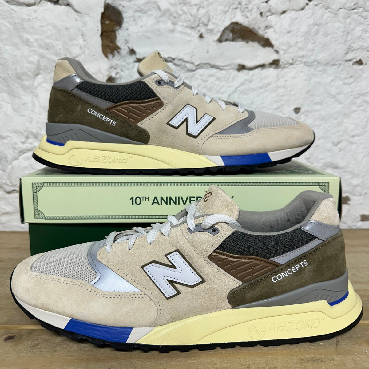 New Balance 998 MiUSA Concepts C-Note 10th Anniversary (2023) Sz 13