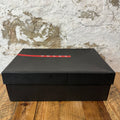 Prada Americas Cup Blue Patent Black Sneaker Sz 9.5