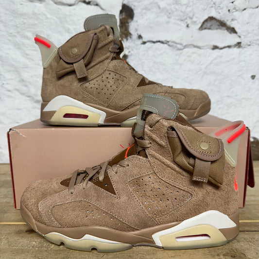 Air Jordan 6 Travis Scott British Khaki Sz 8