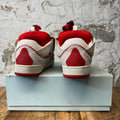 Lanvin Curb Red Lace Grey Sneaker Sz 13 (46)
