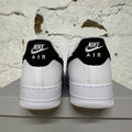 Nike Air Force 1 Low 07 Black Pebbled Swoosh Sz 11.5 DS