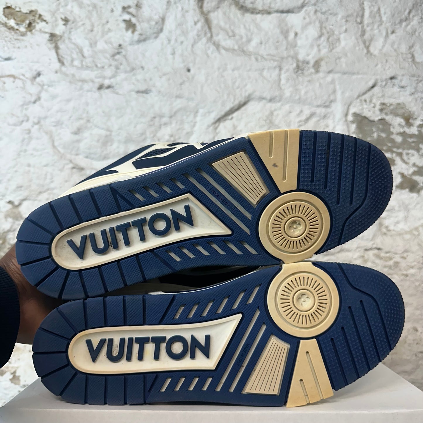 Louis Vuitton Navy White Skate Sneaker Sz 12 (10.5LV)
