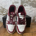 Amiri White Skeleton Burgundy White Sneaker Sz 7 (40)