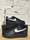 Nike Air Force 1 Low Supreme Black White Sz 7.5 DS