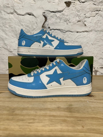 A Bathing Ape Bape Sta Low Baby Blue Patent Sz 11
