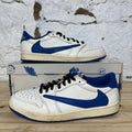 Air Jordan 1 Low Travis Scott Fragment Sail Military Blue Sz 10.5