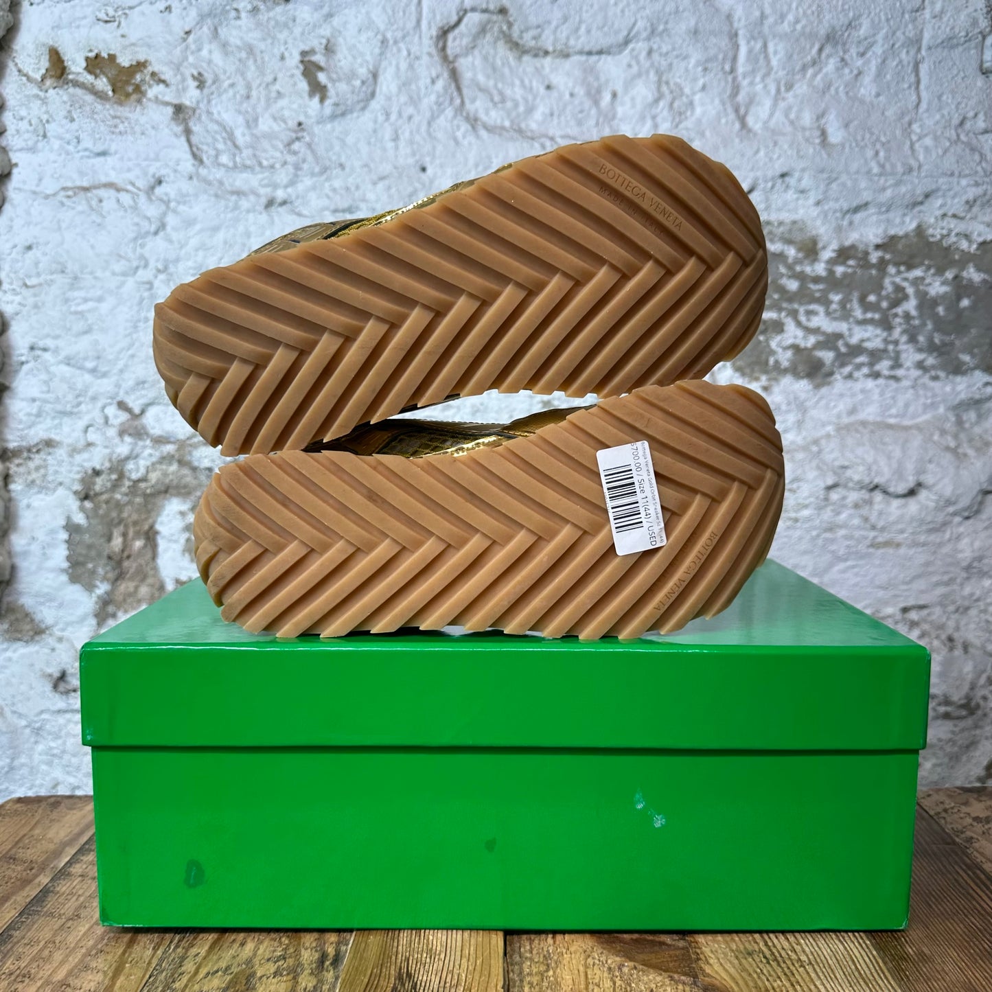 Bottega Veneta Gold Orbit Sneaker Sz 11 (44)