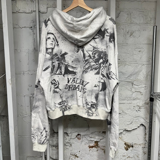 Vale Mural Pullover Hoodie Sz S