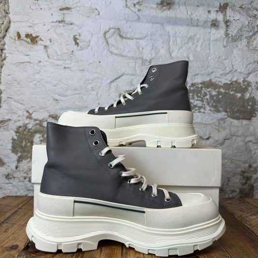 Alexander Mcqueen Grey White Tread Boot Sz 12 (45)