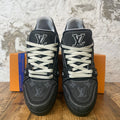 Louis Vuitton Black Denim Monogram Trainer Sneaker Sz 9 (7.5LV)