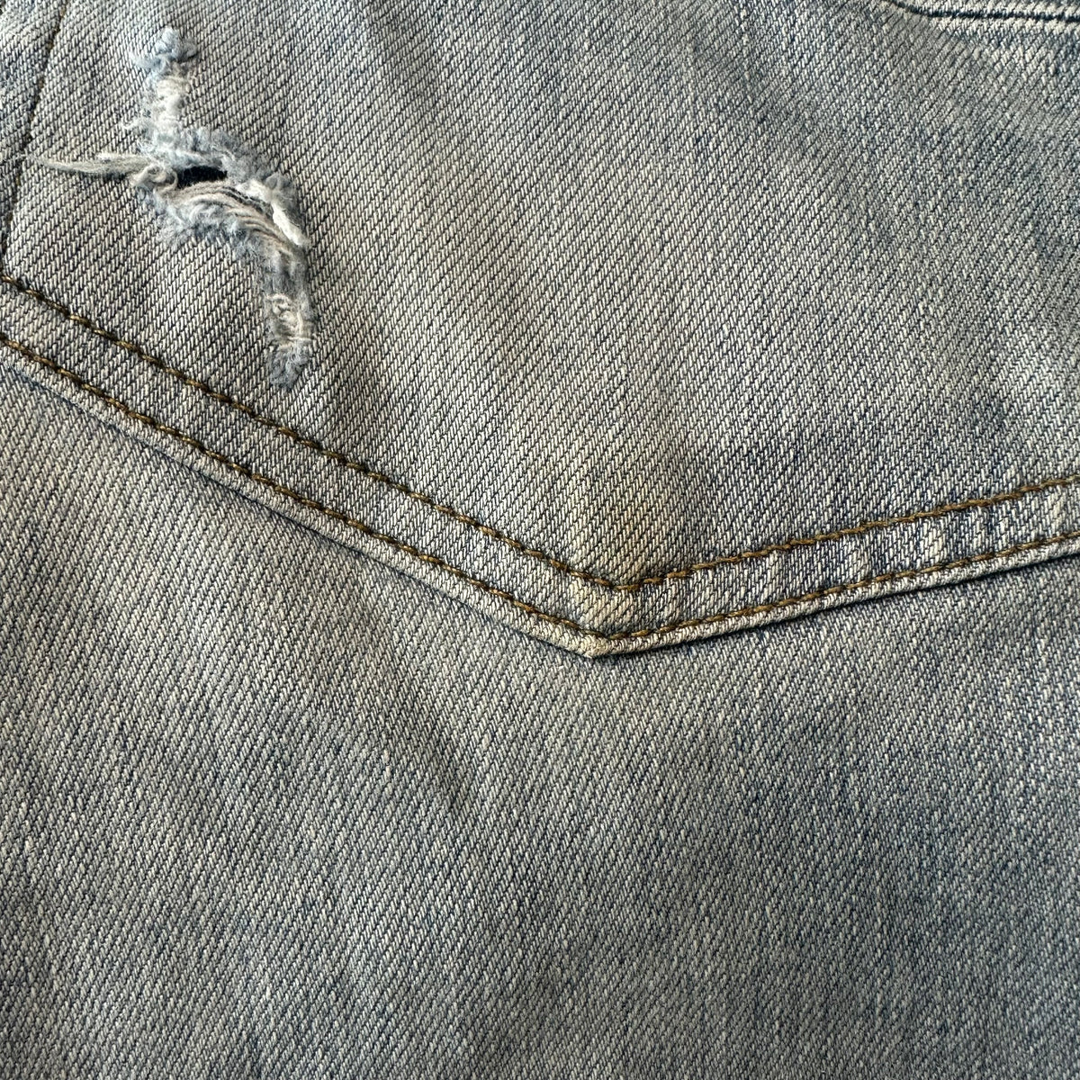 Amiri MX2 Blue Patch Blue Denim Jeans Sz 30