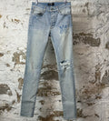 Amiri Knee Hole Blue AM Blue Denim Jeans Sz 30