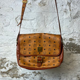 MCM Cognac Messenger Bag