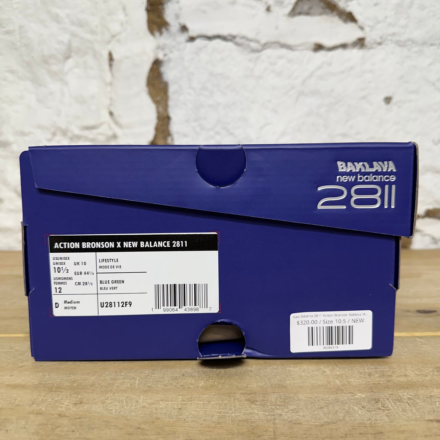 New Balance 2811 Action Bronson Baklava Mikrocpske Sz 10.5 DS