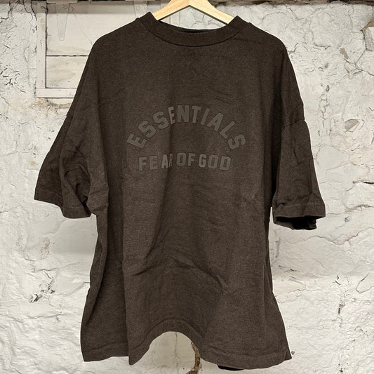 Fear of God Essentials Brown Arc Logo T-Shirt Sz L