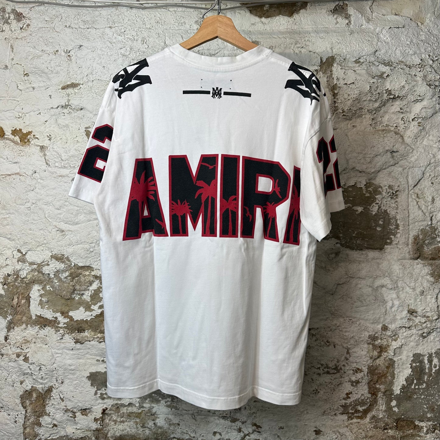 Amiri 22 Skater Logo White T-Shirt Sz S