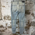Amiri Plain Washed Blue Denim Jeans Sz 33