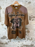 Triple Sevens All Star Brown T-shirt Sz L