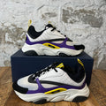 Dior B22 White Black Purple Sneaker Sz 8 (41)