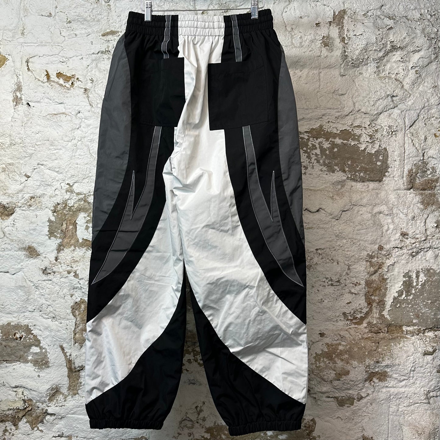 Vale Black White Gray Track Pants Sz S