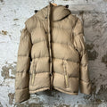 Burberry Convertible Beige Puffer Jacket Sz M