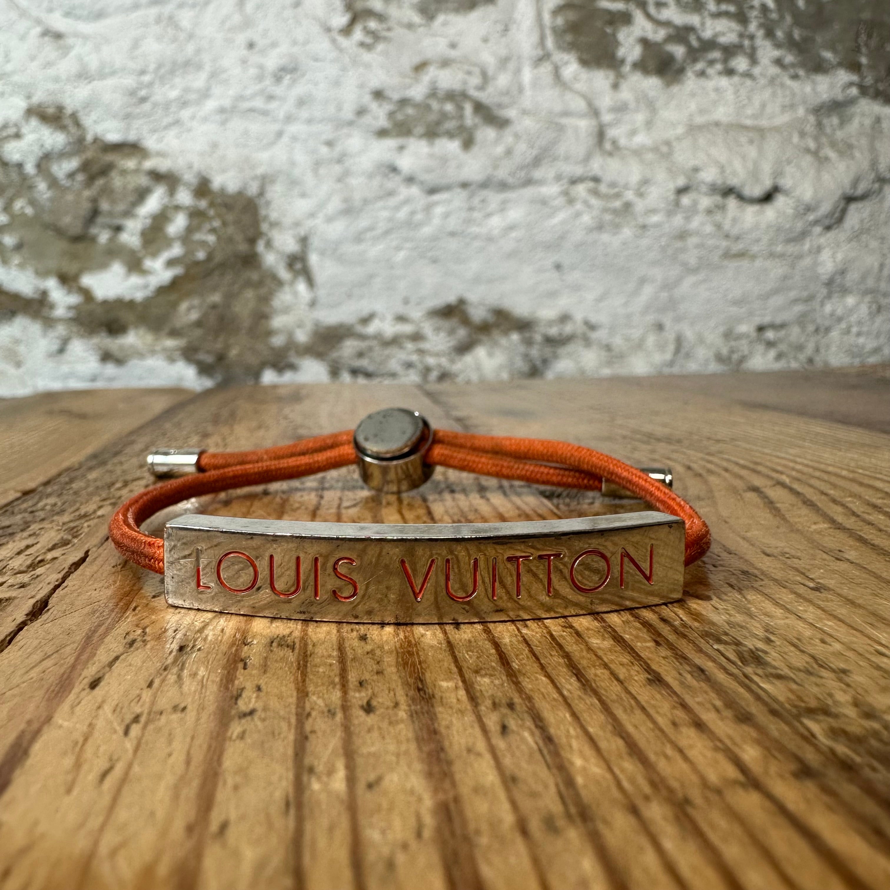 Louis Vuitton Silver Orange Adjustable Bracelet