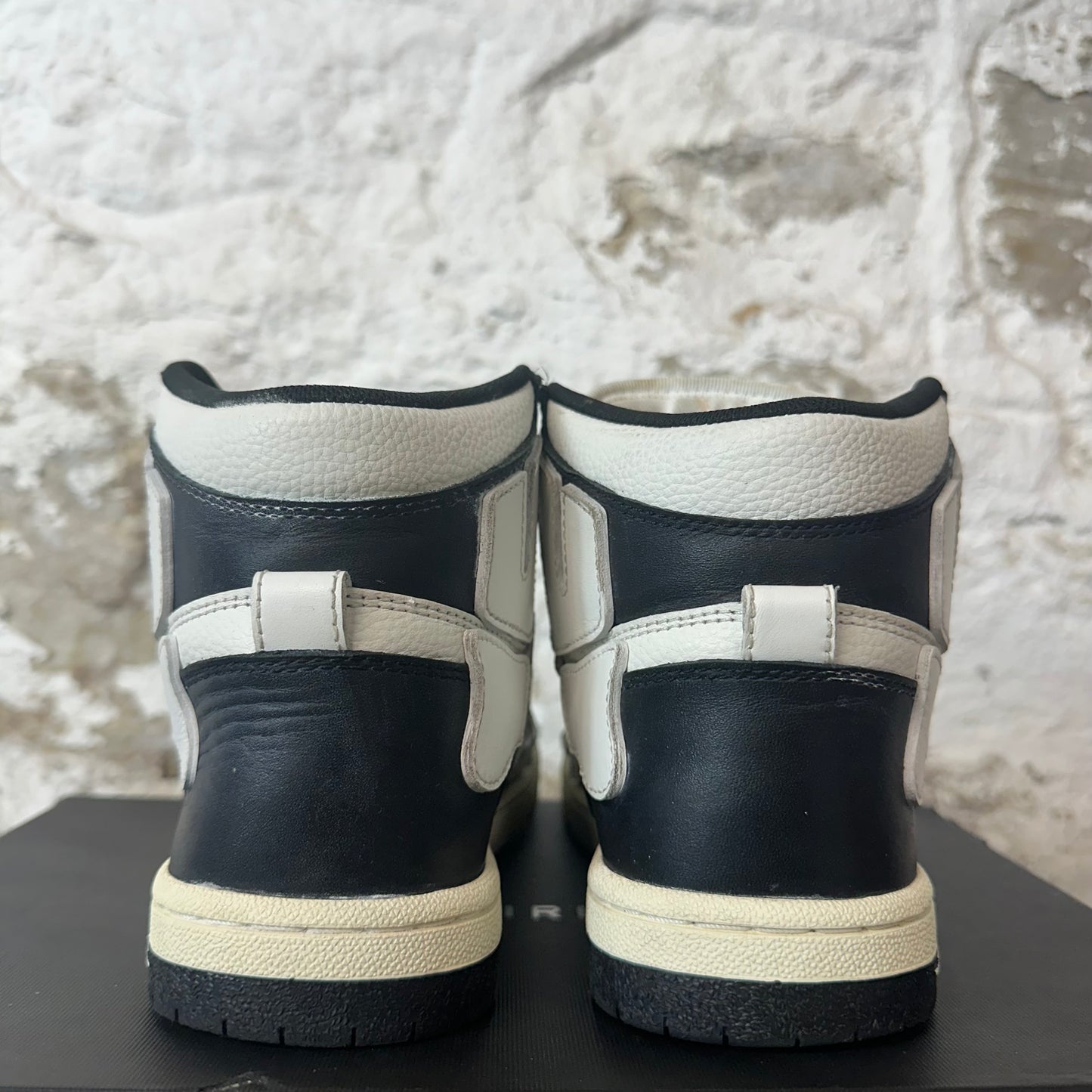 Amiri High White Skeleton Black White Sneaker Sz 5 (37)