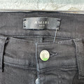 Amiri Knee Rip Paint Splatter Black Denim Jeans Sz 29