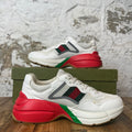 Gucci Rhyton White Red Green Sneaker Sz 7