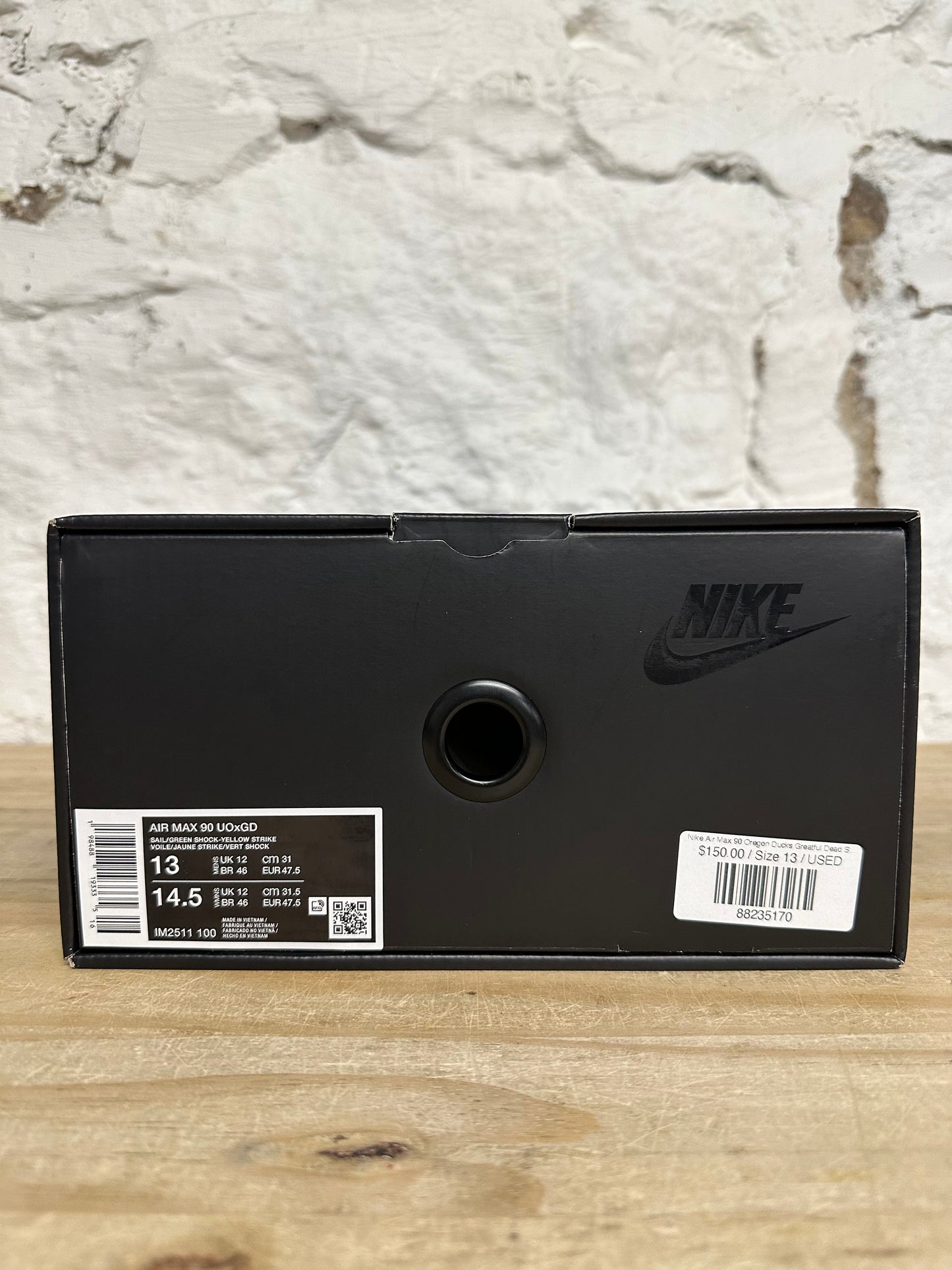 Nike Air Max 90 Oregon Ducks Greatful Dead Sz 13