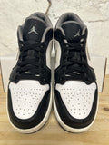 Air Jordan 1 Low Black Medium Grey Sz 12