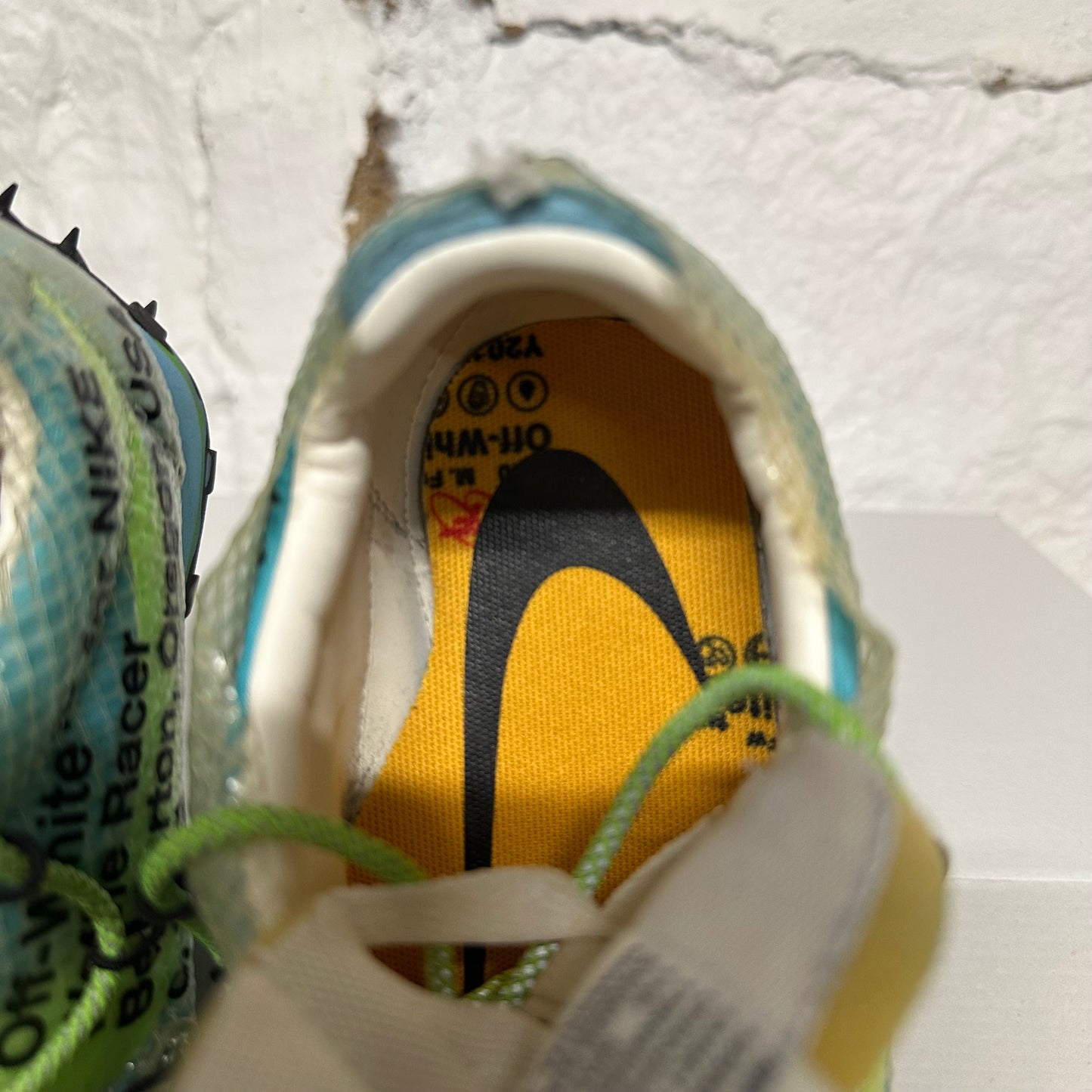 Nike Off White Waffle Racer Vivid Blue Sz 4.5 (6W)