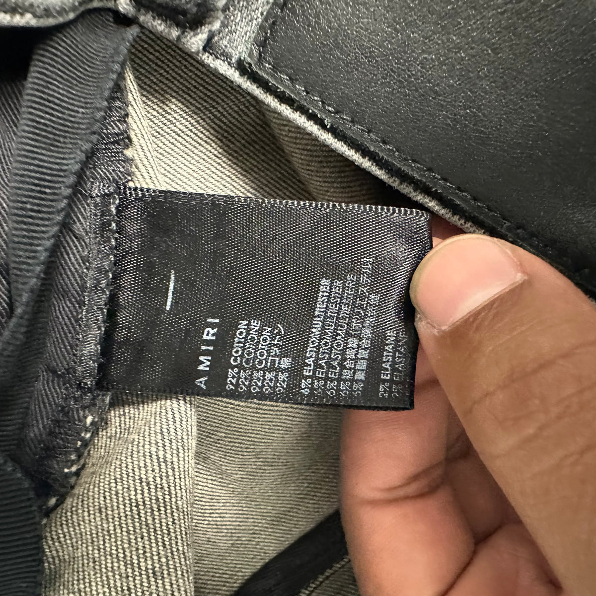 Amiri Army Stencil Grey Denim Jeans Sz 31