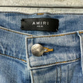 Amiri Plain Blue Denim Jeans Sz 32