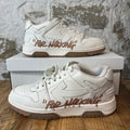 Off-White Out Of Office Brown White For Walking Sneaker Sz 8 (41)