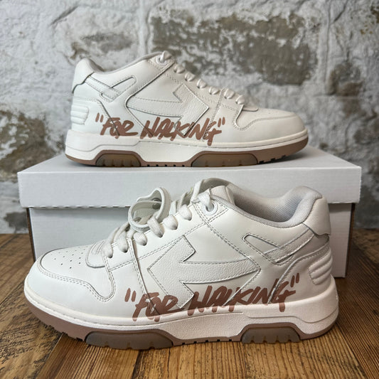 Off-White Out Of Office Brown White For Walking Sneaker Sz 8 (41)