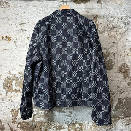 Louis Vuitton Distorted Damier Denim Jacket Sz XL (56) DS