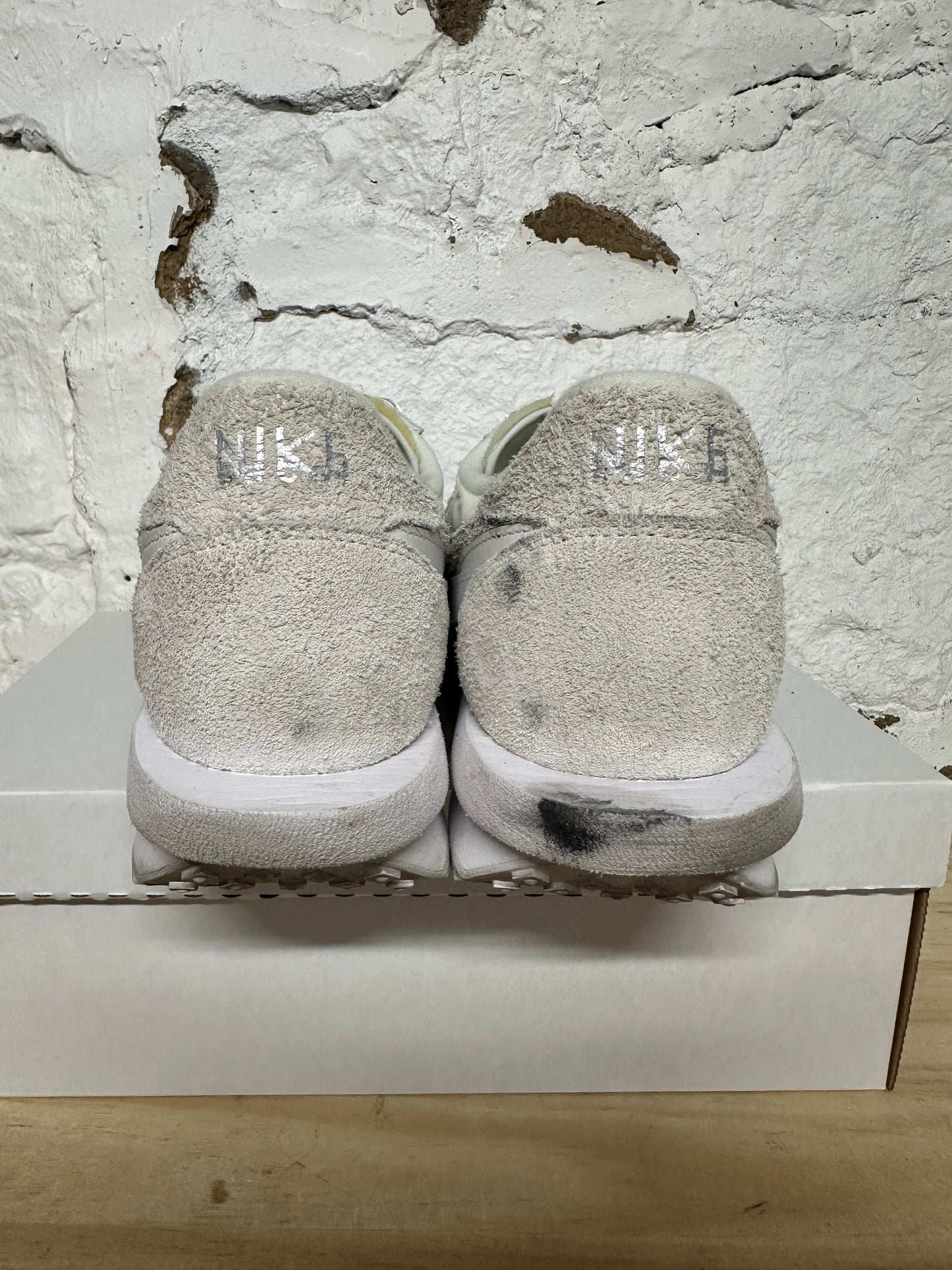 Nike Sacai LDWaffle White Nylon Sz 14
