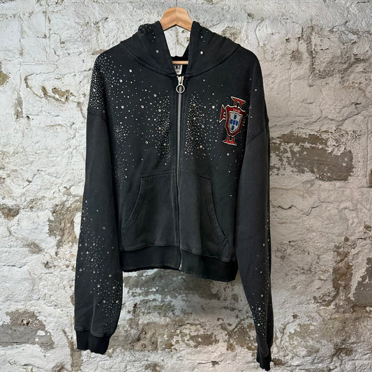 Vale Cluster Zip Up Hoodie Black Sz M