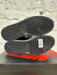 Air Jordan 1 High Black Satin Gym Red Sz 11.5 DS