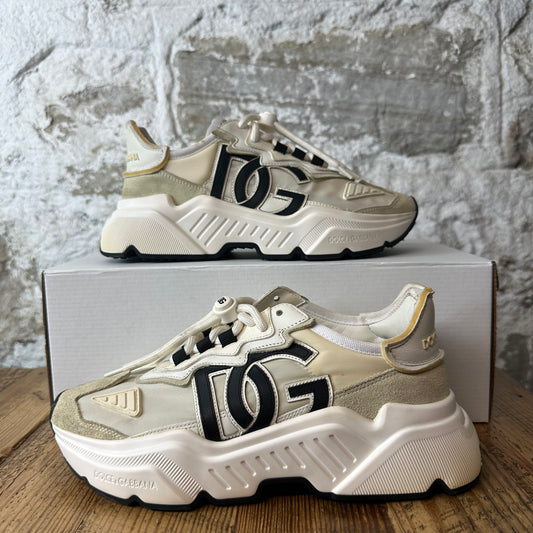 Dolce Gabbana White Cream Daymaster Sneaker Sz 6.5 (39)