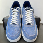 Nike Air Force 1 Low Dusty Blue Suede Sz 11 DS
