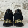 Louis Vuitton Brown Monogram Black Runaway Sneaker Sz 7 (40)