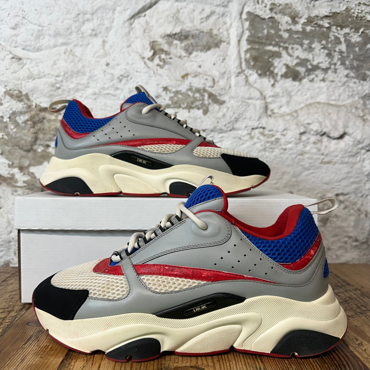 Dior B22 Blue Red Grey Sneaker Sz 10 (43)