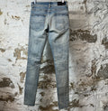 Amiri MX1 Biker Patches Blue Denim Jeans Sz 29