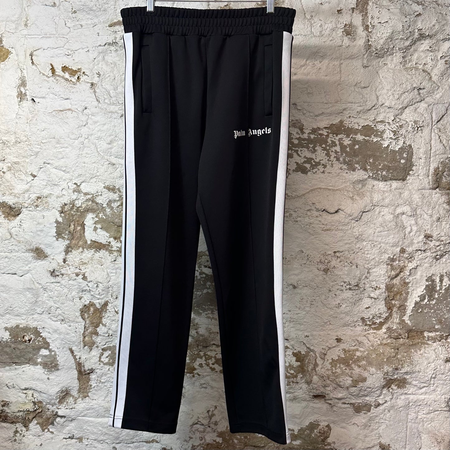 Palm Angels Black White Track Pants Sz L